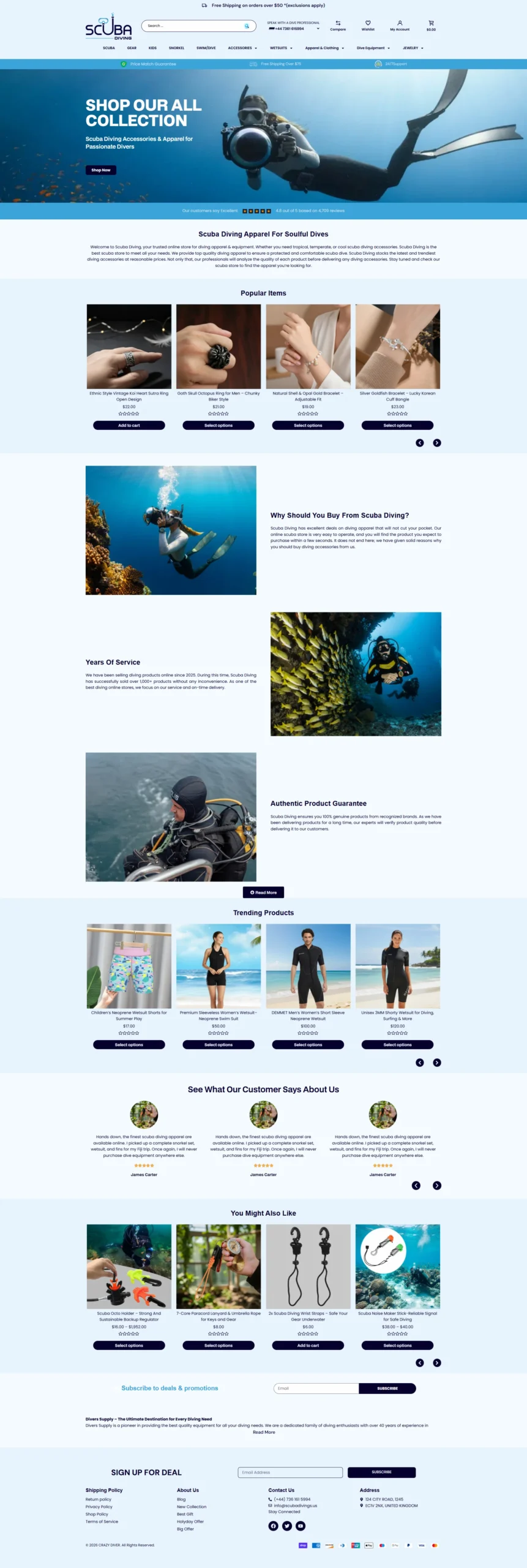 High-Performance WooCommerce Marine Equipment Store - Custom ecommerce site by Md Sumon Ali Akondo